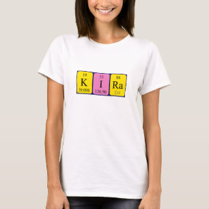 Kira periodic table name shirt