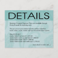 Kira Seashell Dreams Beach Wedding Directions aqua
