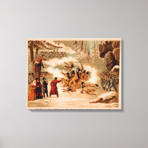 Kiralfy "Around the World" Indian Massacre Canvas Print