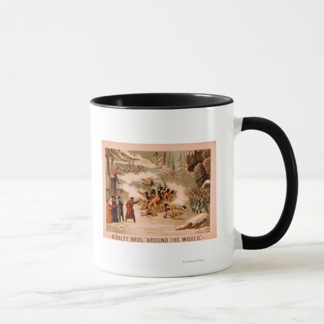 Kiralfy "Around the World" Indian Massacre Mug (Right)
