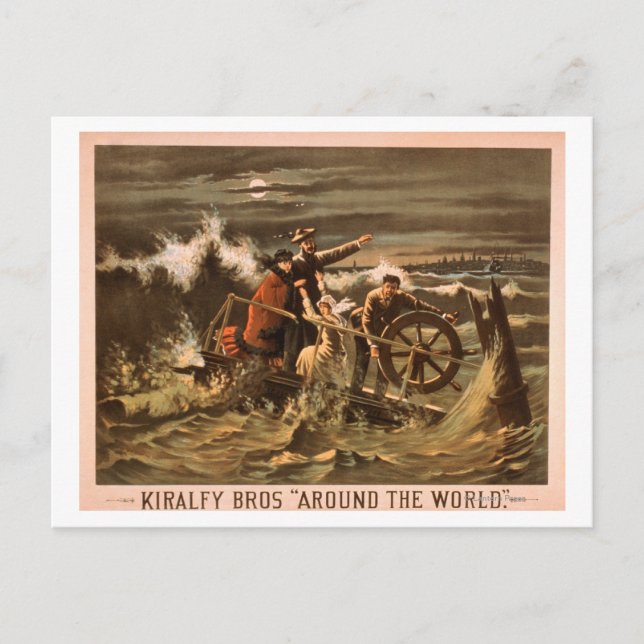 Kiralfy Bros "Around the World" Theatrical Postcard (Front)