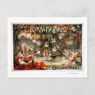 Kiralfy Brothers Enchantment Theatrical Poster Postcard