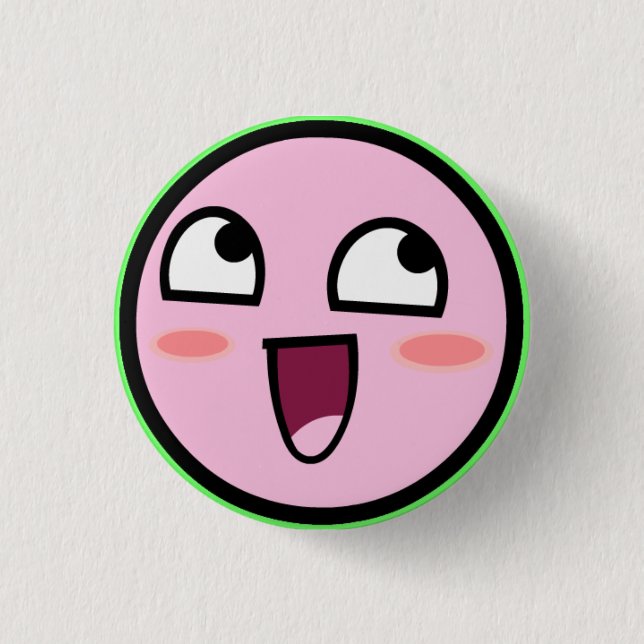 kirby awesome 3 cm round badge (Front)