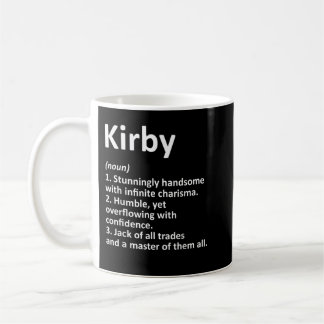 KIRBY Definition Personalised Name Funny Birthday  Coffee Mug