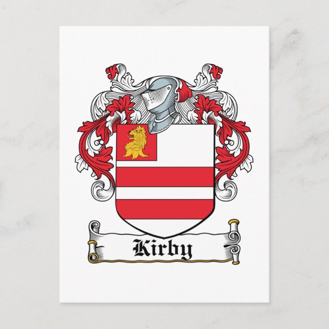 Kirby Family Crest Postcard (Front)