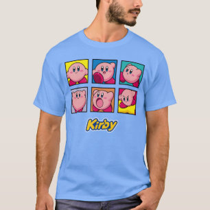 Kirby Multiple Epressions Vintage Panel Collage Po T-Shirt