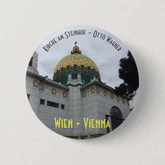 Kirche am Steinhof – Otto Wagner 6 Cm Round Badge