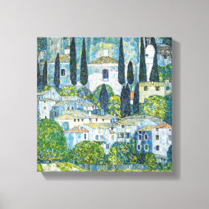 Kirche in Cassone by Gustav Klimt Canvas Print