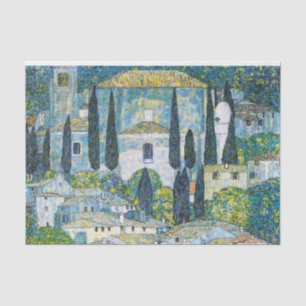 Kirche in Cassone by Gustav Klimt Tissue Paper