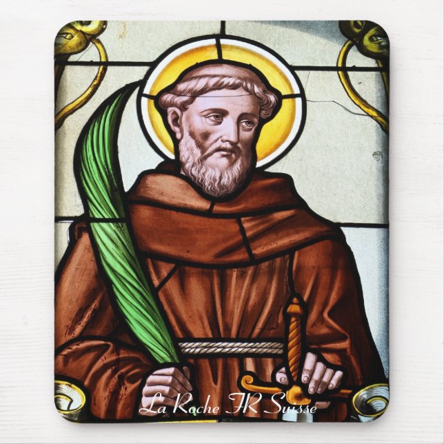 Kirchenfenster La Roche FR Suisse Mousepad (Front)