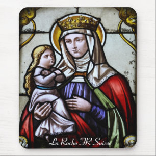Kirchenfenster La Roche FR Suisse Mousepad