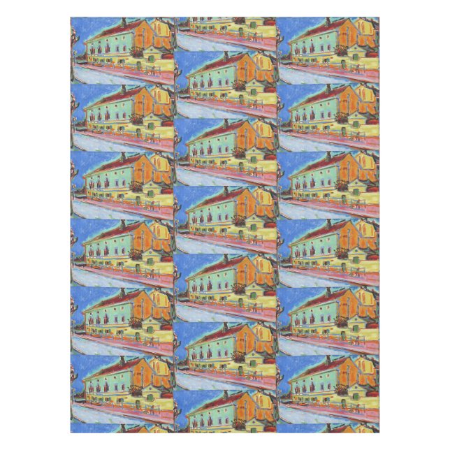 Kirchner Bellevue Dance Hall Expressionist Art Tablecloth (Front)