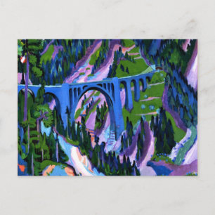 Kirchner - Bridge at Wiesen Postcard