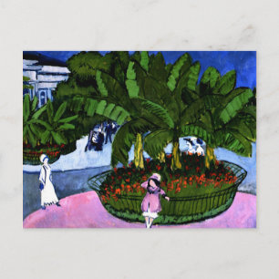 Kirchner - Das Boskett-Albertplatz in Dresden Postcard