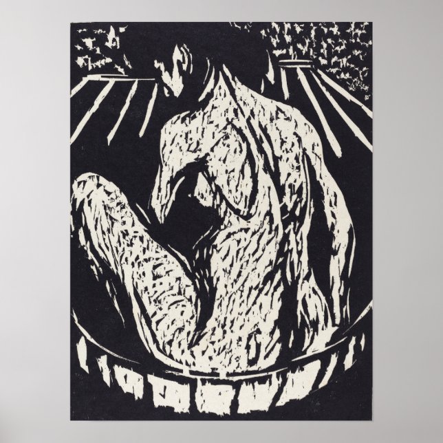 Kirchner - Female Figure 1908 Poster (Front)