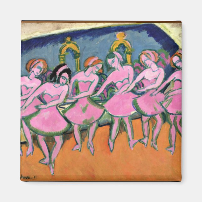 Kirchner - Six Dancers Magnet (Front)