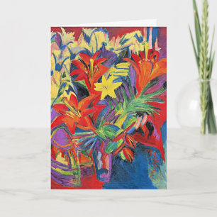 Kirchner - Still Life with Lilies Card