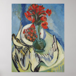 Kirchner - Still Life With Moven Poppy Seeds And … Poster