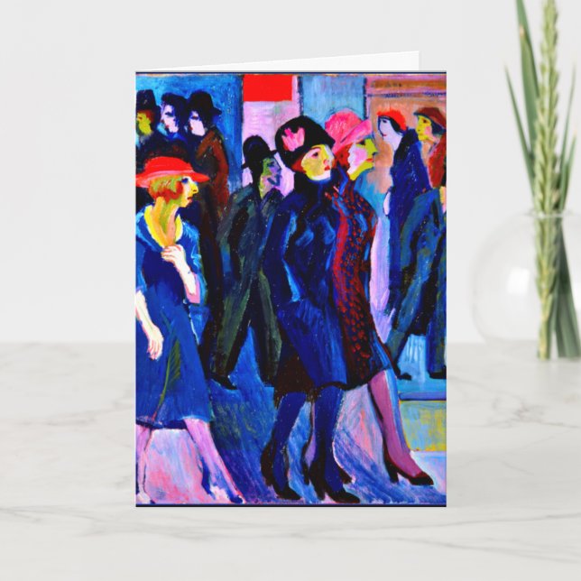 Kirchner - Street Scene, 1926 Card (Front)