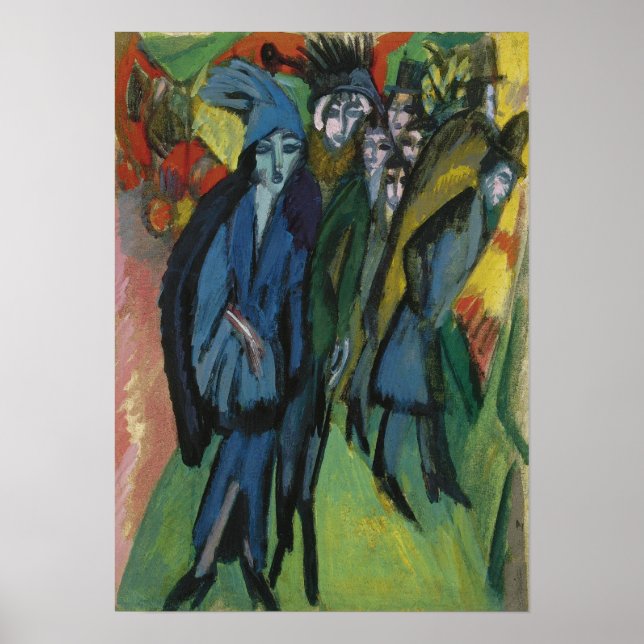 Kirchner - Street Scene Poster (Front)