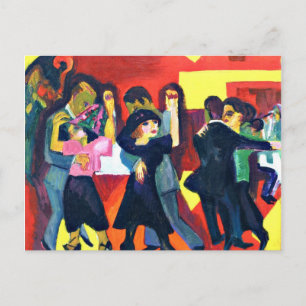 Kirchner - Tango Tea; Ernst Kirchner painting Postcard