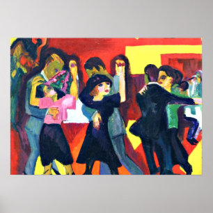 Kirchner - Tango Tea; Ernst Kirchner painting Poster