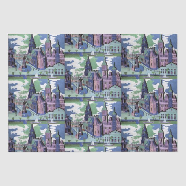  Kirchner View of Dresden Schlossplatz Fine Art Tissue Paper (Front)