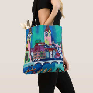 Kirchner Zurich Cityscape Expressionist Art Tote Bag