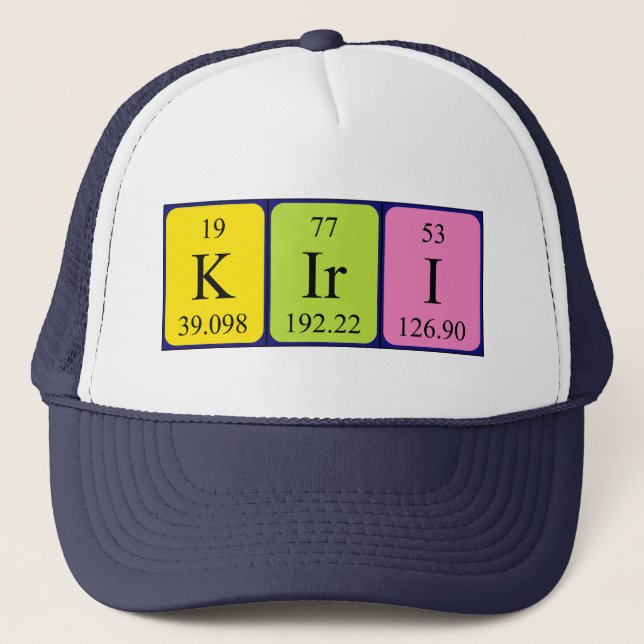 Kiri periodic table name hat (Front)