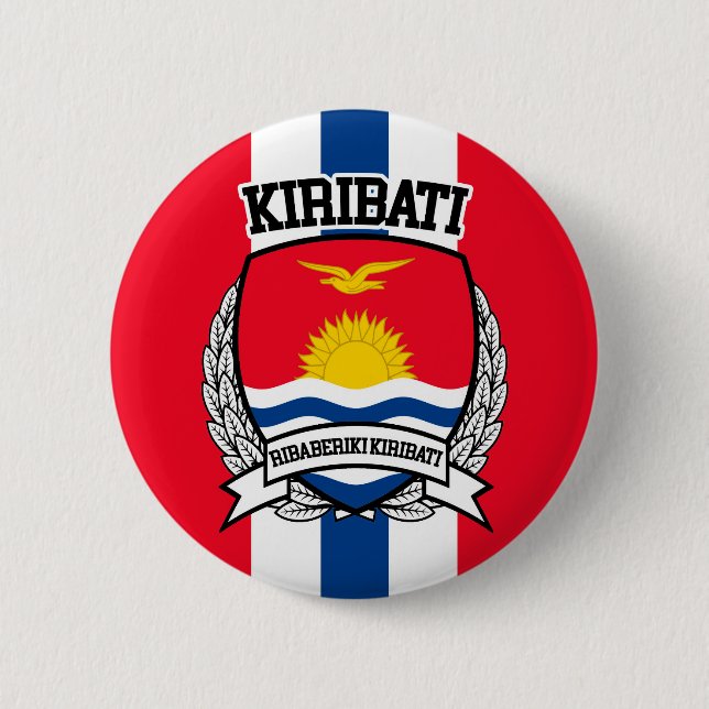 Kiribati 6 Cm Round Badge (Front)