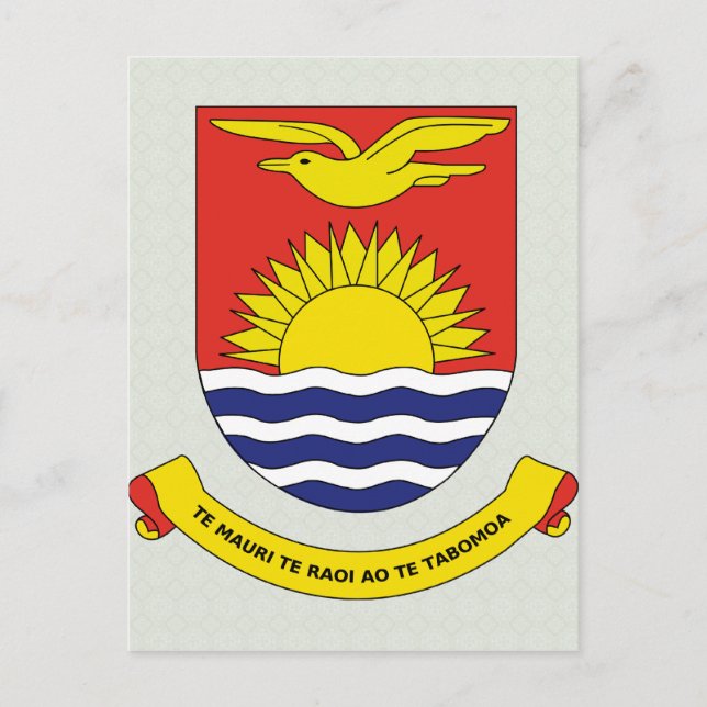 Kiribati Coat of Arms detail Postcard (Front)