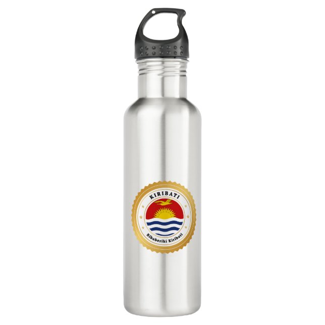 Kiribati Flag 710 Ml Water Bottle (Front)