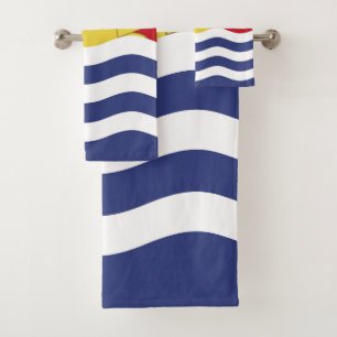 Kiribati flag bath towel set