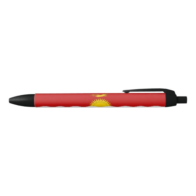 Kiribati Flag Black Ink Pen (Top)