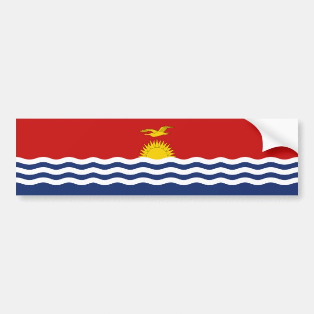 Kiribati Flag Bumper Sticker (Front)