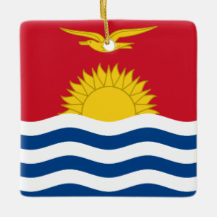 Kiribati Flag  Ceramic Ornament