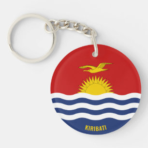 Kiribati Flag Charming Patriotic Key Ring