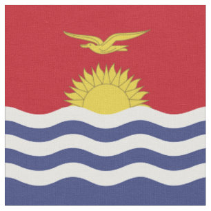 Kiribati flag fabric