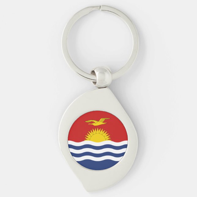 Kiribati Flag Key Ring (Front)