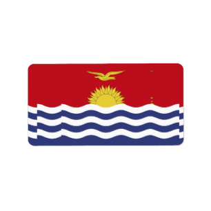 Kiribati flag label