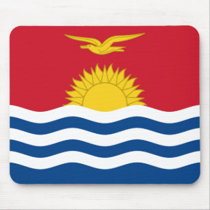 Kiribati Flag Mouse Mat