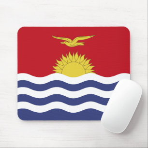 Kiribati flag mouse mat