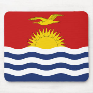 Kiribati Flag Mouse Mat