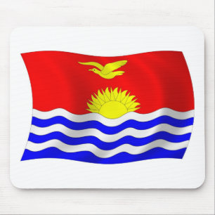 Kiribati Flag Mousepad