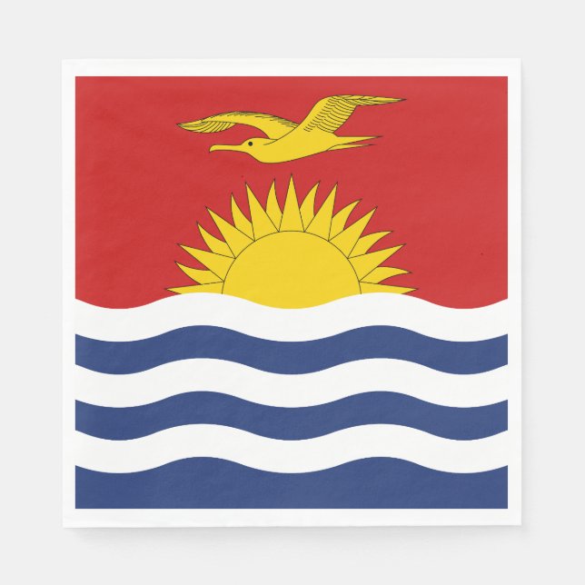 Kiribati Flag Napkin (Front)