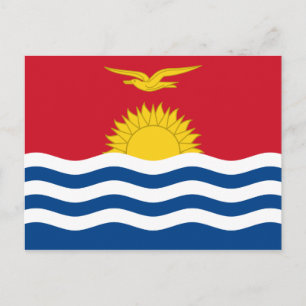 Kiribati Flag Postcard