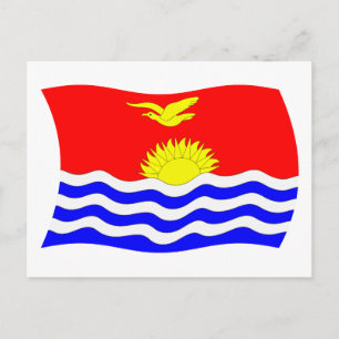 Kiribati Flag Postcard