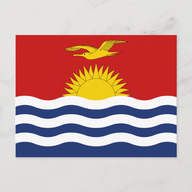 Kiribati Flag Postcard (Front)