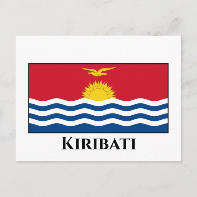 Kiribati Flag Postcard (Front)