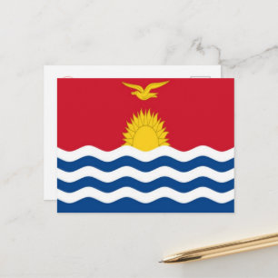 Kiribati - Flag - Postcard